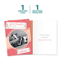 Load image into Gallery viewer, The cover and inside of Tree-Free’s Galentine card, along with the following text: “1 greeting card, 1 matching envelope”
