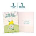 Load image into Gallery viewer, The cover and inside of Tree-Free’s Favorite Peep card, along with the following text: “1 greeting card, 1 matching envelope”
