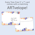 Load image into Gallery viewer, The envelope for Tree-Free’s Wise Woman card, along with the following text: “Every Tree-Free 5x7 card comes with a matching ARTvelope!”
