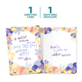 Load image into Gallery viewer, The cover and inside of Tree-Free’s Wise Woman card, along with the following text: “1 greeting card, 1 matching envelope”

