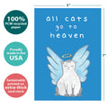 Load image into Gallery viewer, Cat Heaven Pet Pet Sympathy Card
