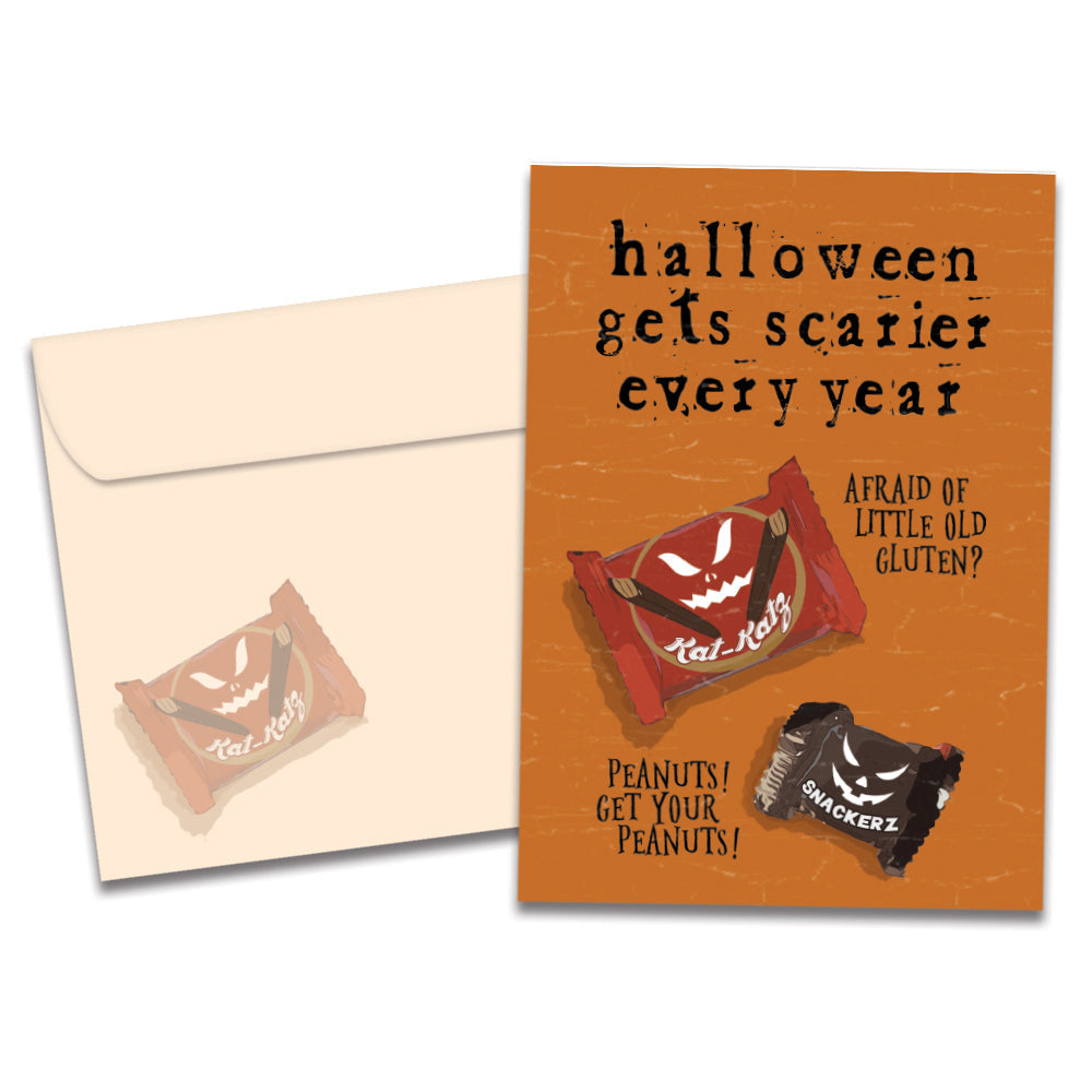 Scary Halloween Treats Halloween Card
