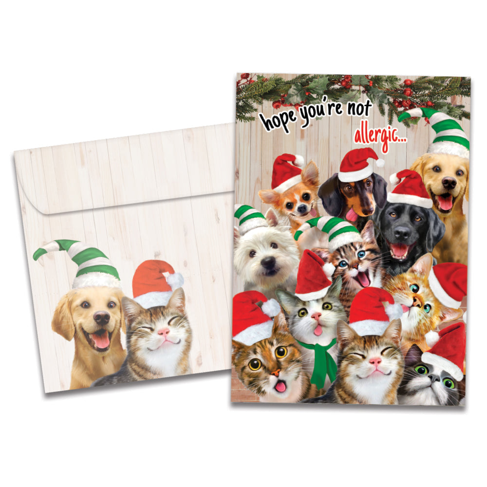 Selfie Pet Christmas Christmas Card