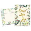 Load image into Gallery viewer, Peace Joy Watercolor Holiday Card
