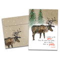 Load image into Gallery viewer, Snow Kissed Reindeer Holiday Card
