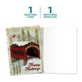 Load image into Gallery viewer, Snowy Covered Bridge Holiday Card
