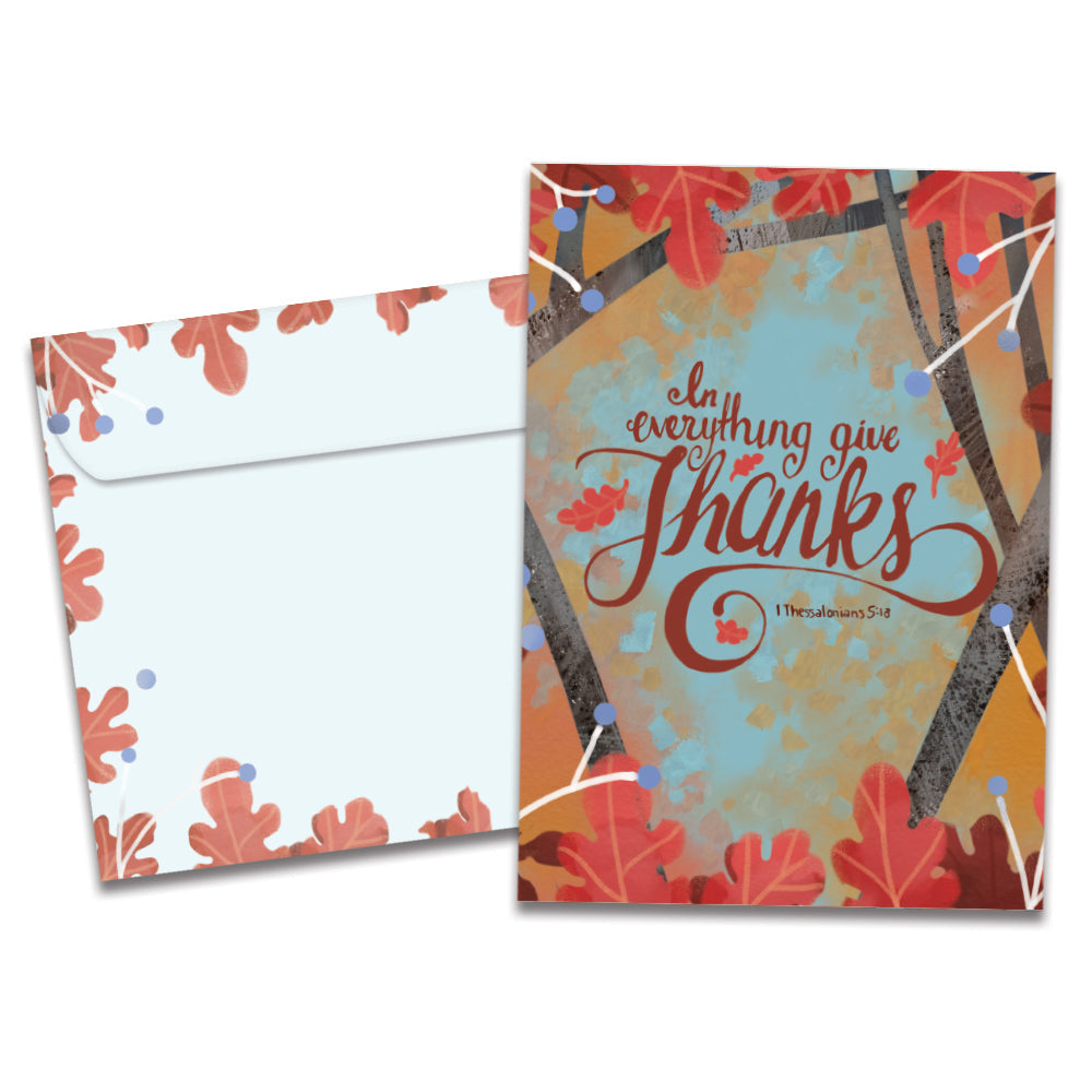 In Everything Give Thanks Thanksgiving Card