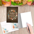 Load image into Gallery viewer, Thankful Wreath Thanksgiving Card

