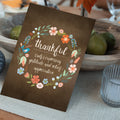 Load image into Gallery viewer, Thankful Wreath Thanksgiving Card

