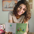 Load image into Gallery viewer, Lifestyle image(s) featuring Tree-Free’s Romaine Calm card
