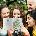 Load image into Gallery viewer, Lifestyle image(s) featuring Tree-Free’s Strawberry Plant Thinking Of You Card card
