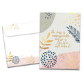 Load image into Gallery viewer, The cover of Tree-Free&#39;s Immeasurable Loss Sympathy Card card, along with its matching envelope.
