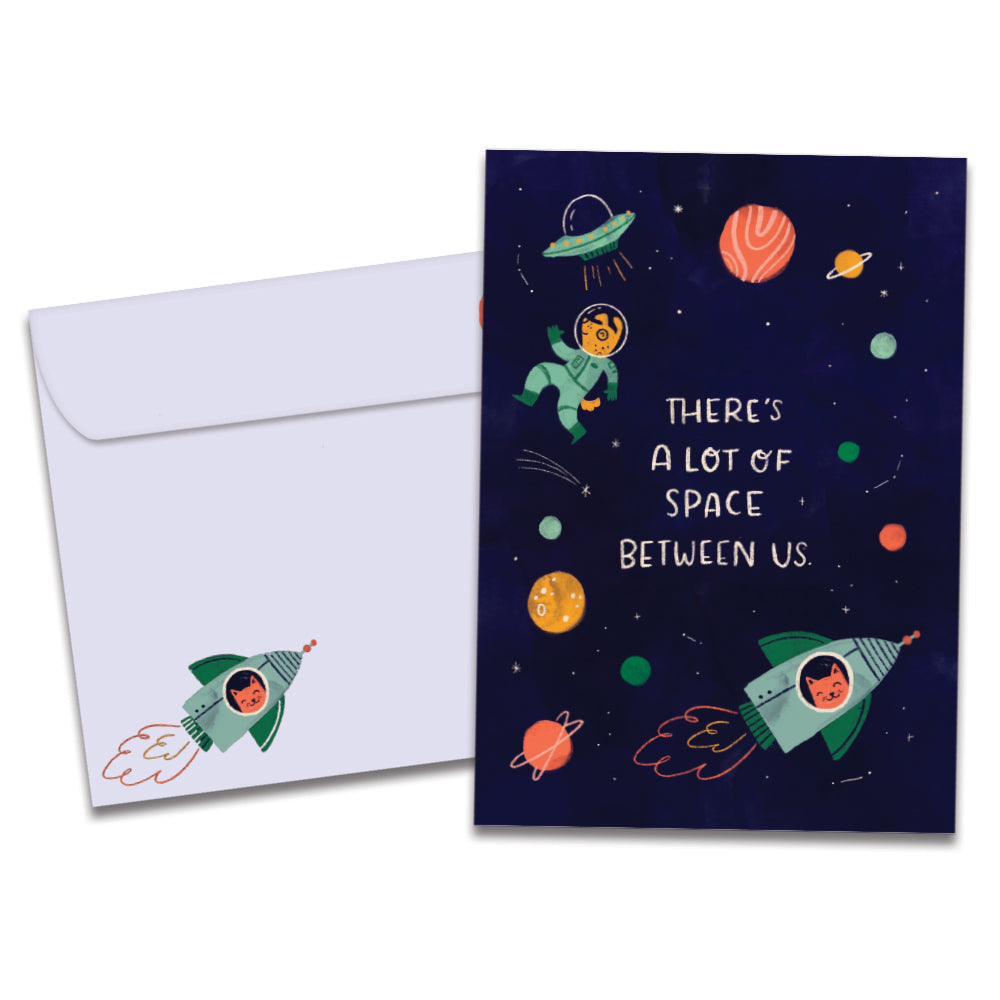 Space Between Us Thinking Of You Card