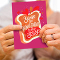 Load image into Gallery viewer, Lifestyle image(s) featuring Tree-Free’s Peanut Butter and Jelly card
