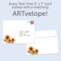 Load image into Gallery viewer, Pumpkins And Sunflowers Thanksgiving Card
