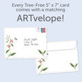 Load image into Gallery viewer, The envelope for Tree-Free’s The Heart Remembers card, along with the following text: “Every Tree-Free 5x7 card comes with a matching ARTvelope!”

