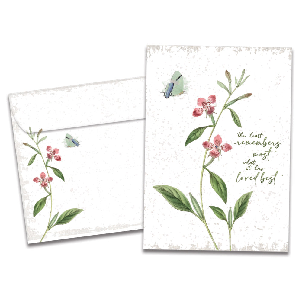 The Heart Remembers Sympathy Card