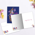 Load image into Gallery viewer, The inside of Tree-Free’s Love Grows Here card, with the cover and envelope in the background.
