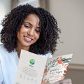 Load image into Gallery viewer, Lifestyle image(s) featuring Tree-Free’s Grateful and Happy card

