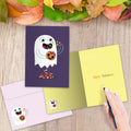 Load image into Gallery viewer, Ghost With Candy Halloween Card
