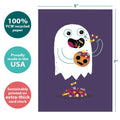 Load image into Gallery viewer, Ghost With Candy Halloween Card
