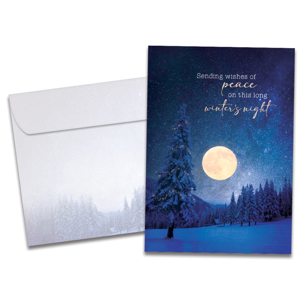 Peace In Winters Night Solstice Card