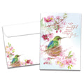 Load image into Gallery viewer, The cover of Tree-Free&#39;s Beautiful Mom card, along with its matching envelope.

