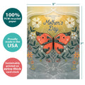 Load image into Gallery viewer, The cover of Tree-Free’s Greatest Joy card with lines demonstrating its 5x7 dimensions, along with the following text: “100% PCW recycled paper, proudly made in the USA, sustainably printed on extra-thick card stock”
