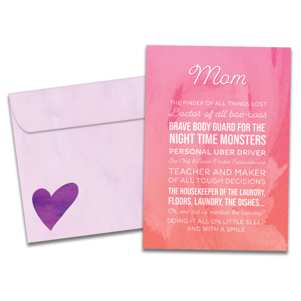The cover of Tree-Free's All That card, along with its matching envelope.