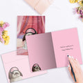 Load image into Gallery viewer, The inside of Tree-Free’s Keep Us Alive card, with the cover and envelope in the background.
