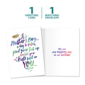Load image into Gallery viewer, The cover and inside of Tree-Free’s Feet Up card, along with the following text: “1 greeting card, 1 matching envelope”
