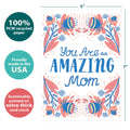 Load image into Gallery viewer, Floral Amazing Mom Mother&#39;s Day Card

