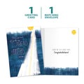 Load image into Gallery viewer, The cover and inside of Tree-Free’s Great Start card, along with the following text: “1 greeting card, 1 matching envelope”
