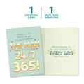 Load image into Gallery viewer, The cover and inside of Tree-Free’s Everyday Appreciation card, along with the following text: “1 greeting card, 1 matching envelope”

