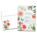 Load image into Gallery viewer, The cover of Tree-Free&#39;s Serenity Happiness Love card, along with its matching envelope.
