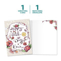 Load image into Gallery viewer, The cover and inside of Tree-Free’s Best Day Ever card, along with the following text: “1 greeting card, 1 matching envelope”
