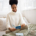 Load image into Gallery viewer, Lifestyle image(s) featuring Tree-Free’s Caterpillar Butterfly card
