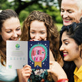 Load image into Gallery viewer, Lifestyle image(s) featuring Tree-Free’s Awesome Human card

