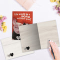 Load image into Gallery viewer, The inside of Tree-Free’s BFFs card, with the cover and envelope in the background.
