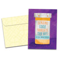 Load image into Gallery viewer, The cover of Tree-Free&#39;s Good Thoughts Prescription card, along with its matching envelope.
