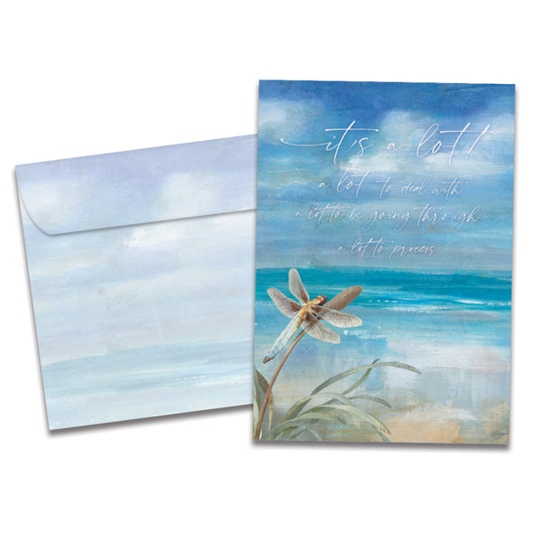 The cover of Tree-Free's A Lot of Empathy card, along with its matching envelope.
