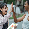Load image into Gallery viewer, Lifestyle image(s) featuring Tree-Free’s Sip Sip Hooray card
