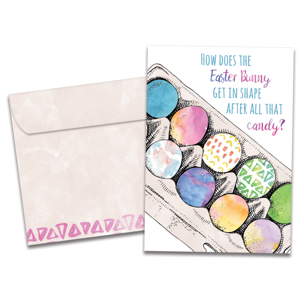 The cover of Tree-Free's Bunny Diet card, along with its matching envelope.