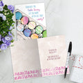 Load image into Gallery viewer, The inside of Tree-Free’s Bunny Diet card, with the cover and envelope in the background.
