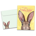 Load image into Gallery viewer, The cover of Tree-Free&#39;s Earresistibly Happy card, along with its matching envelope.
