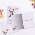 Load image into Gallery viewer, The inside of Tree-Free’s Possum Love card, with the cover and envelope in the background.
