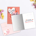 Load image into Gallery viewer, The inside of Tree-Free’s Grateful Hearts card, with the cover and envelope in the background.
