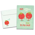 Load image into Gallery viewer, The cover of Tree-Free&#39;s To Ma Toes card, along with its matching envelope.
