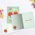 Load image into Gallery viewer, The inside of Tree-Free’s To Ma Toes card, with the cover and envelope in the background.
