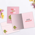 Load image into Gallery viewer, The inside of Tree-Free’s Olive You card, with the cover and envelope in the background.
